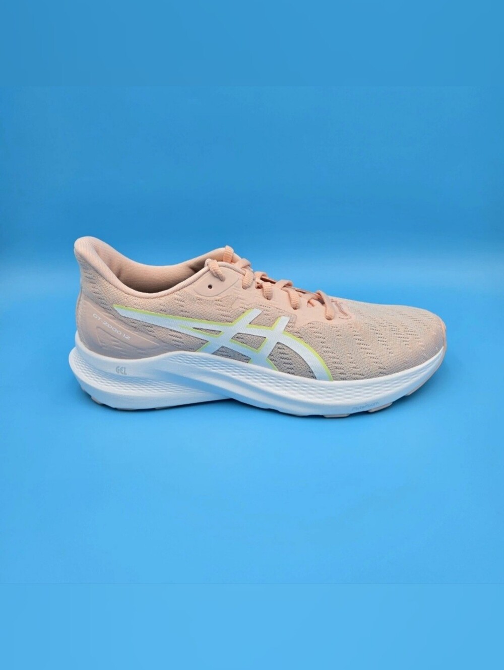ASICS GT 2000 12 Pink Breeze Youth Running Shoe with White Sole 1014A330